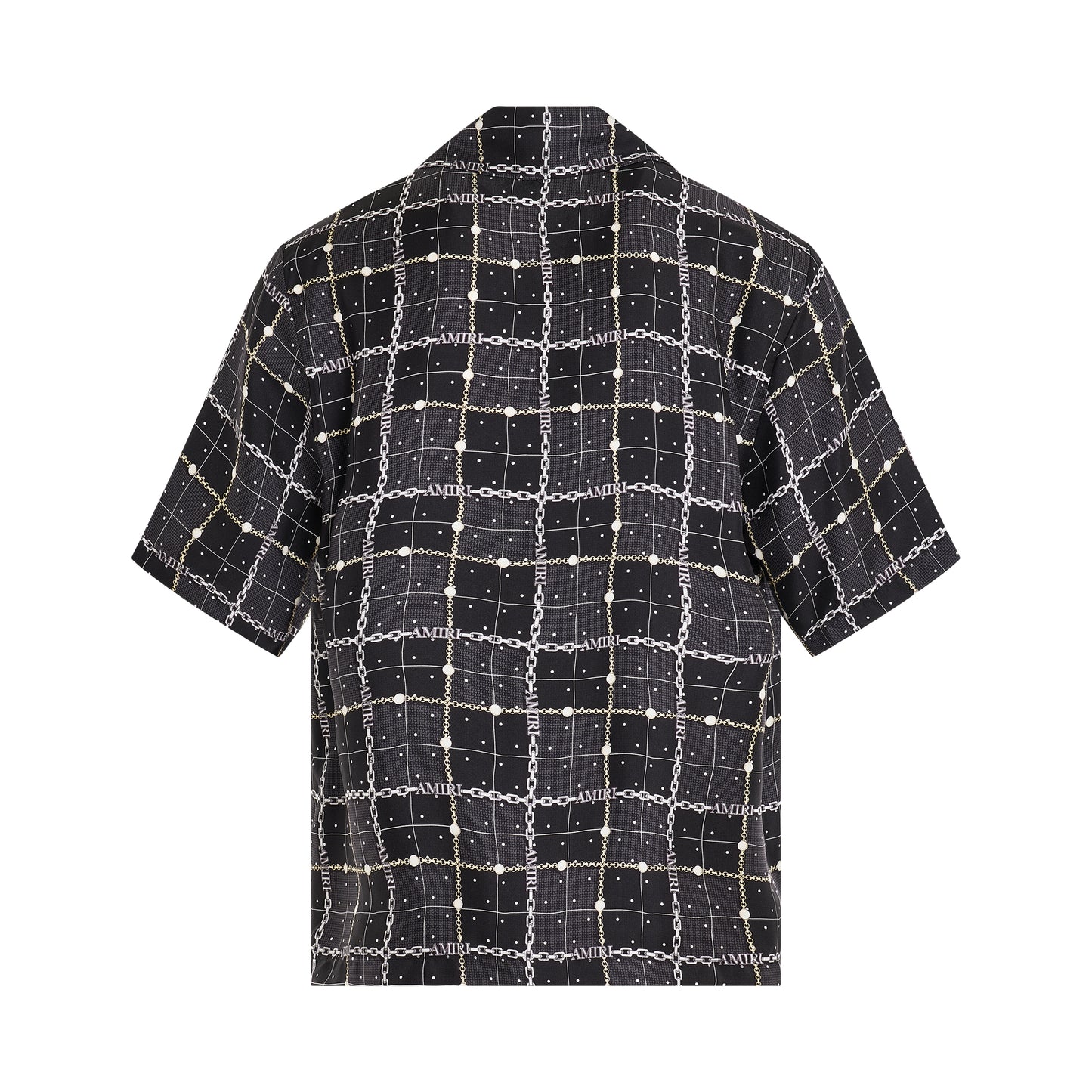 Charm Check Bowling Shirt in Black