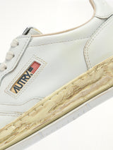 MMY Super Vintage Low Sneaker in White Back View | AUTRY