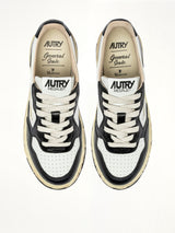 MMY Super Vintage Low Sneaker in White/Black  | AUTRY