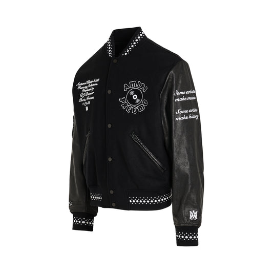 Dj Preemo Varsity Jacket in Black