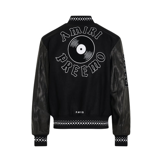 Dj Preemo Varsity Jacket in Black