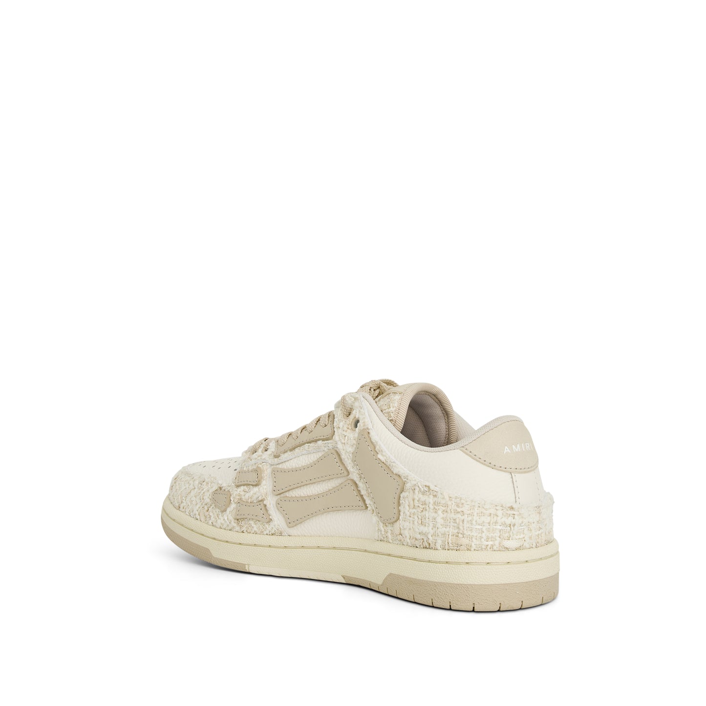 Boucle Skeleton Sneaker in Alabaster