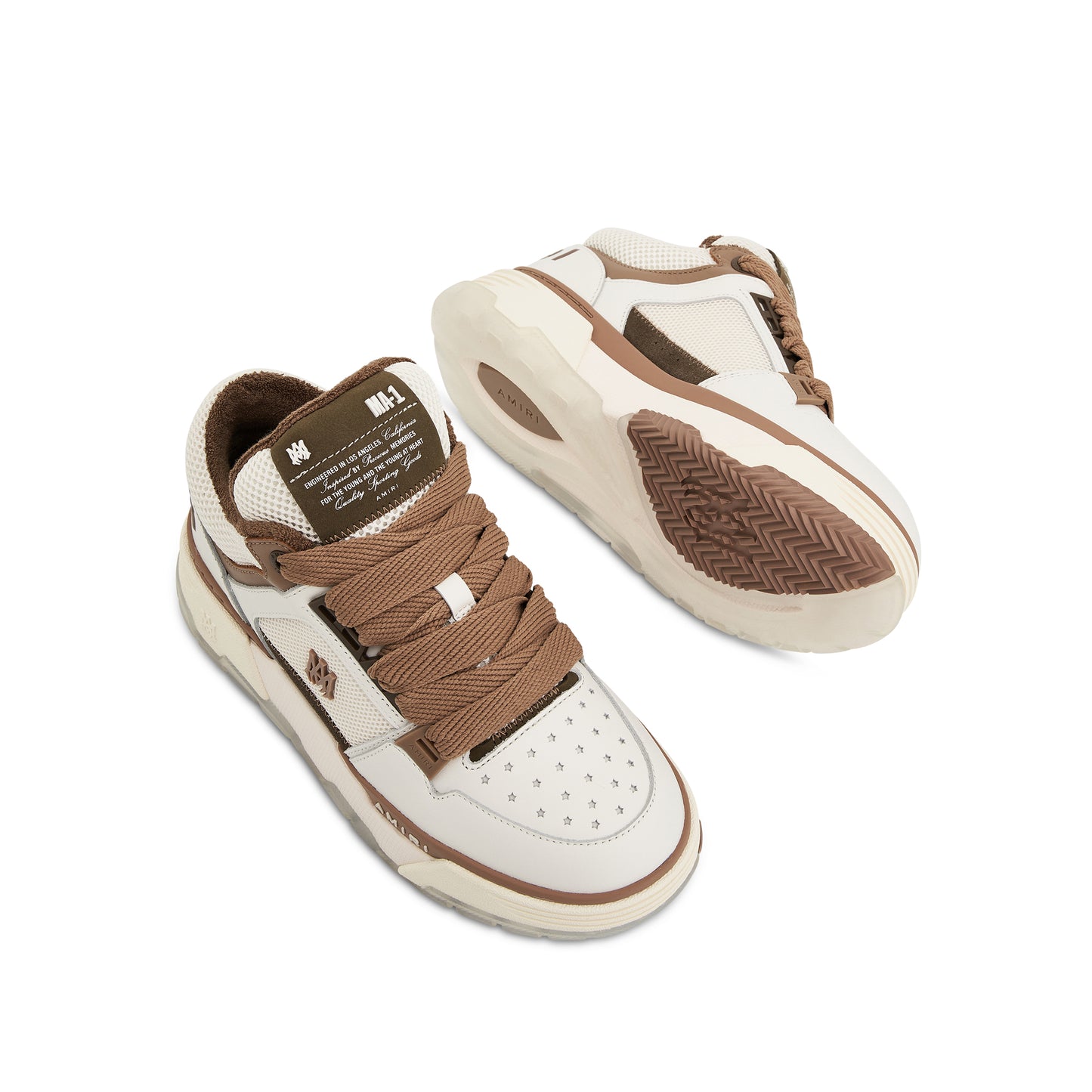 MA 1 Sneakers in White/Brown