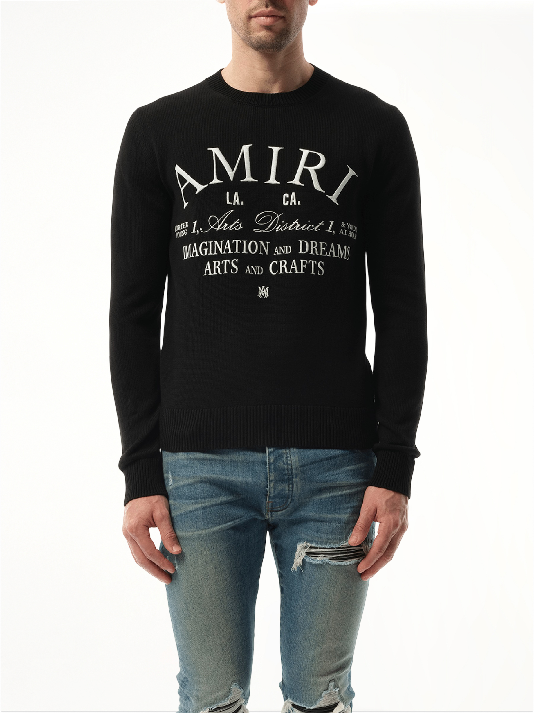 Amiri Arts District Sweater in Black