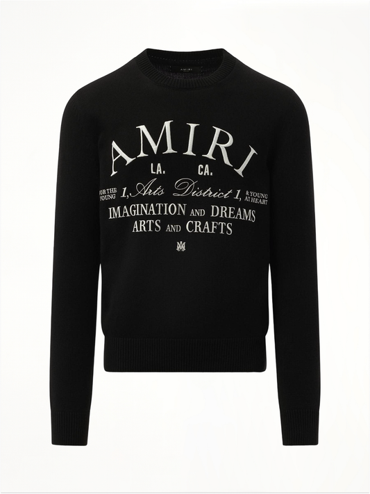 Amiri Arts District Sweater in Black