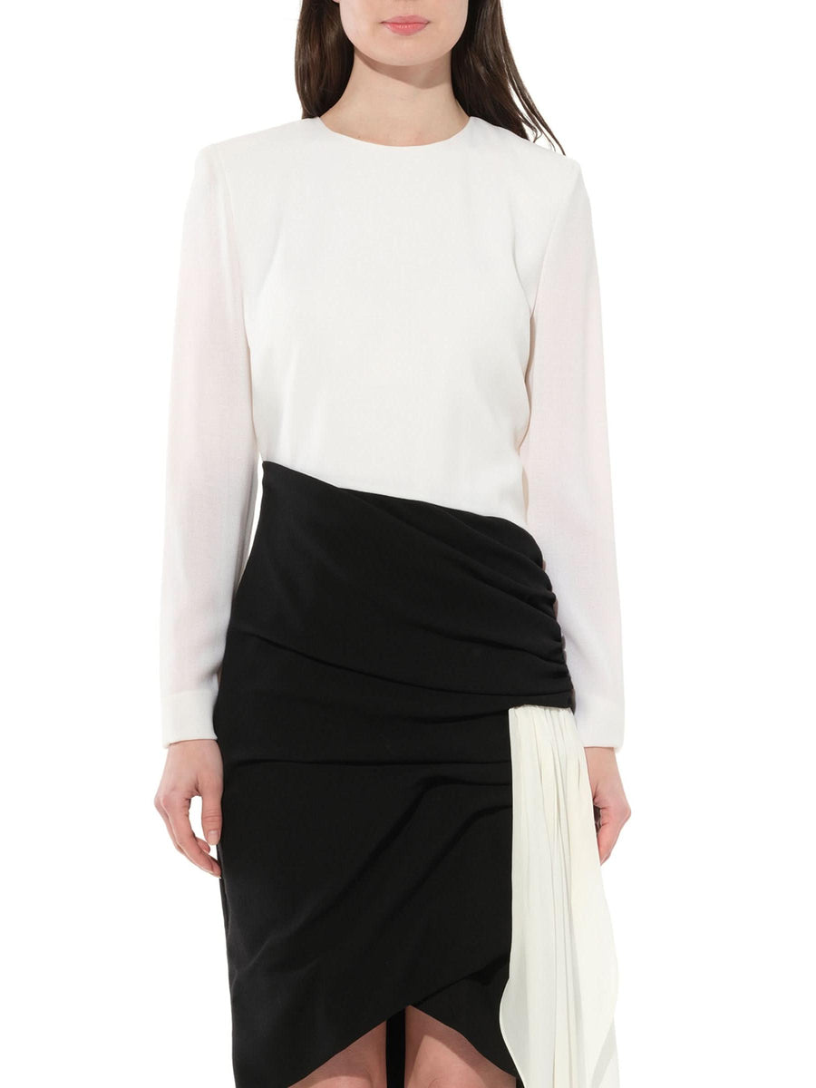 Asymetric Dress in Black/White