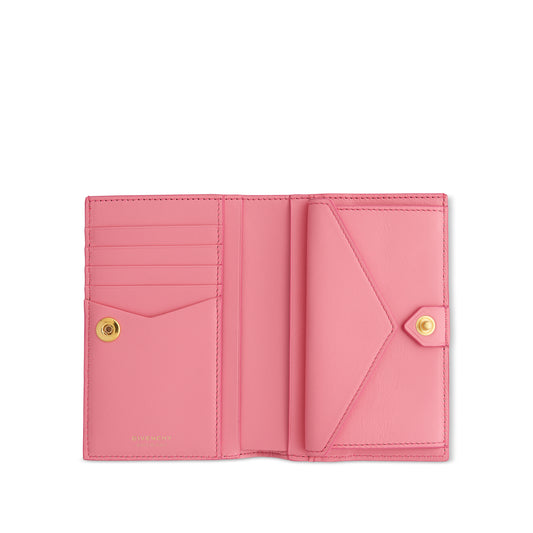 G Cut Bifold Wallet in 4G Coated Canvas in Bright Pink