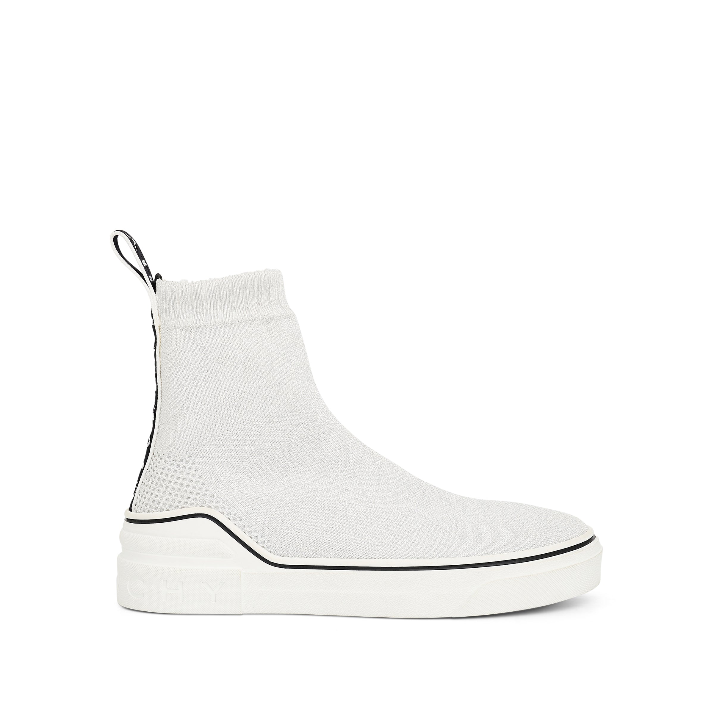 George V Sock Sneaker in White