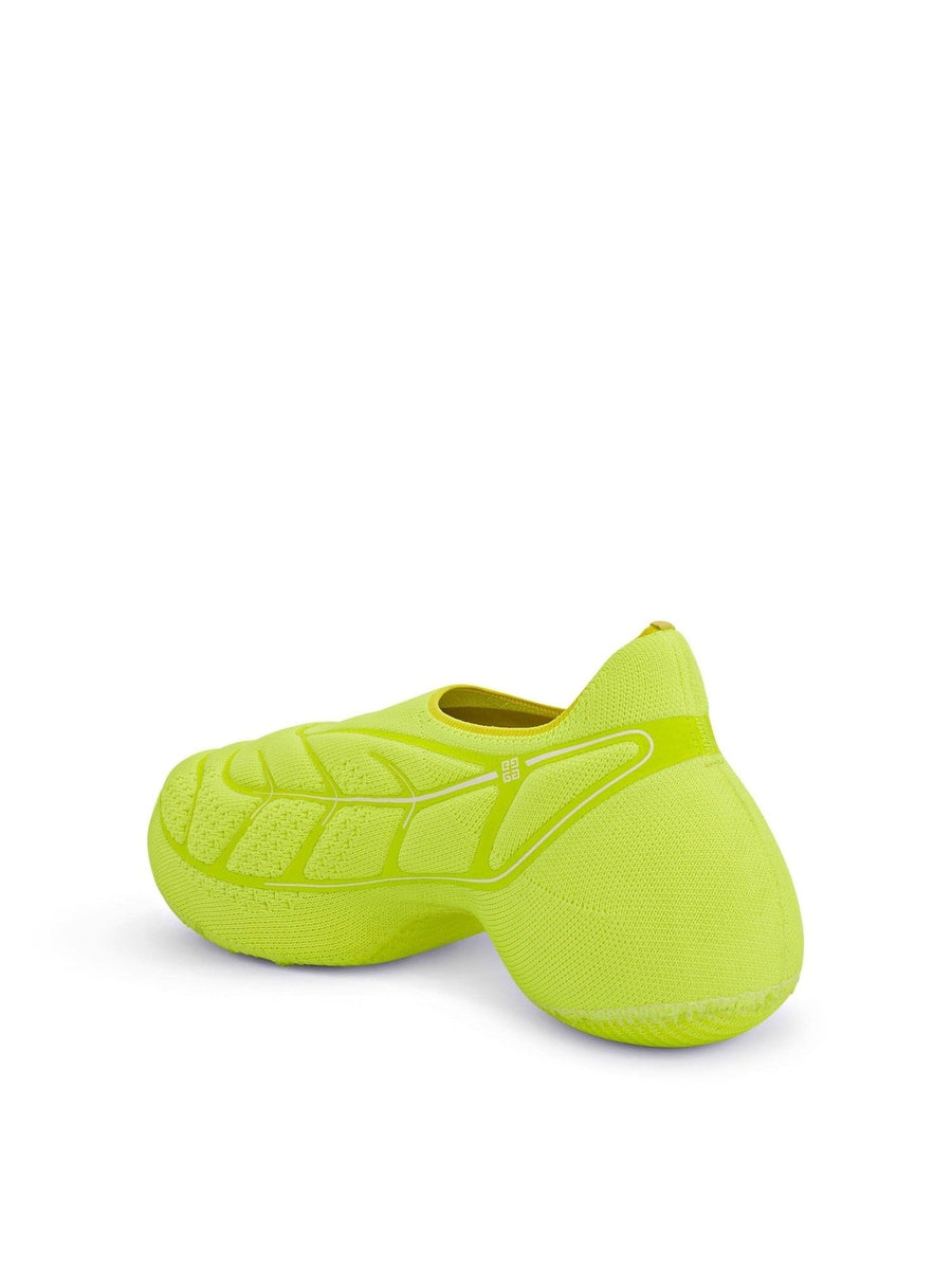 TK 360 Plus Sneaker in Fluo Yellow/White Back View | GIVENCHY