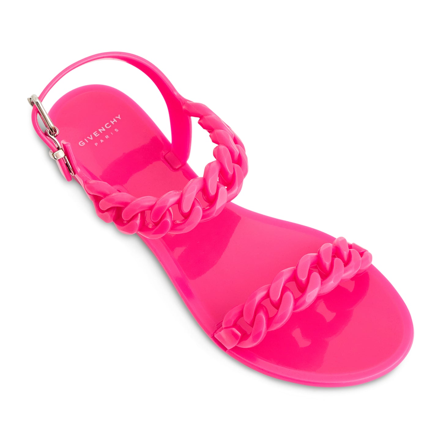 Jelly Flat Sandal in Fushia