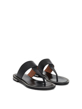 Double Chain Sandal in Black Front View | GIVENCHY