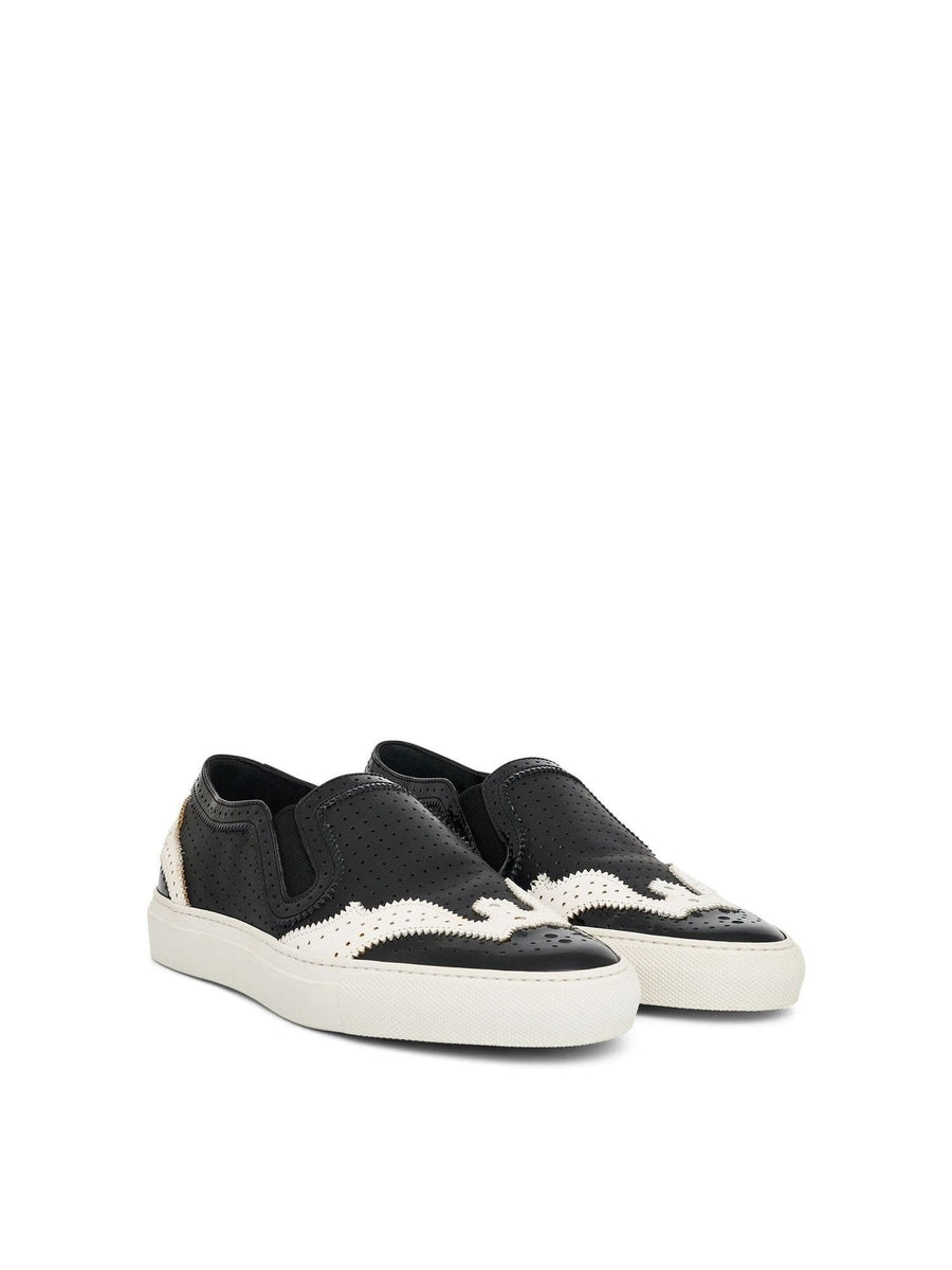 Low Skate Sneaker in Black/White Front View | GIVENCHY