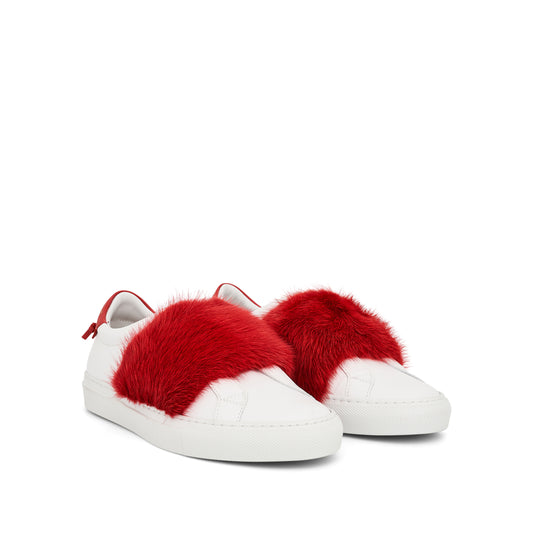 Urban Knot Elastic Sneaker in Red