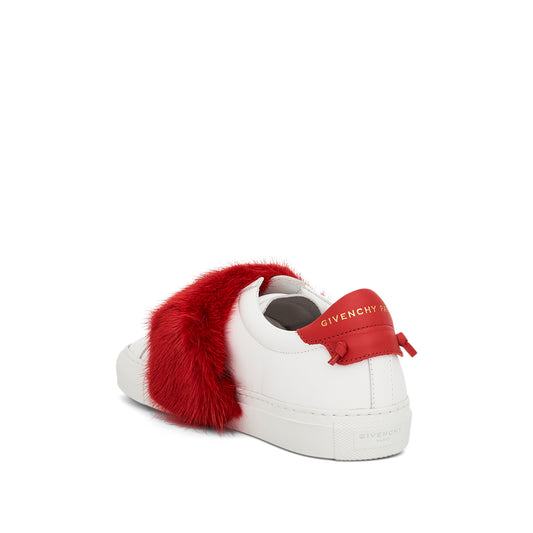 Urban Knot Elastic Sneaker in Red