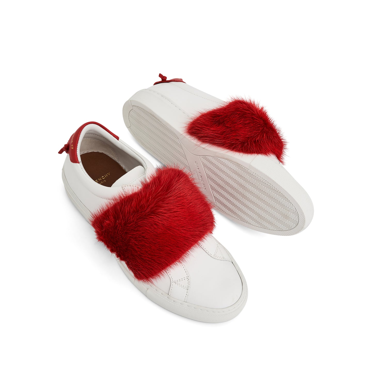 Urban Knot Elastic Sneaker in Red