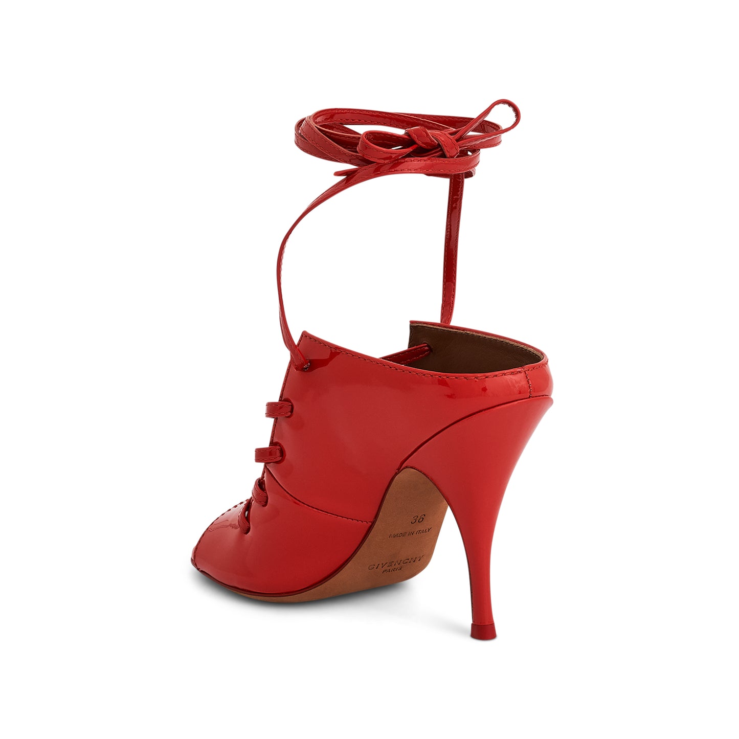 Podium Patent Sandal 10 in Red