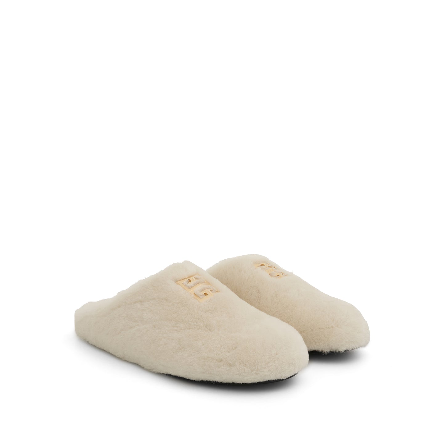 4G Shearling Slip On in Ivory