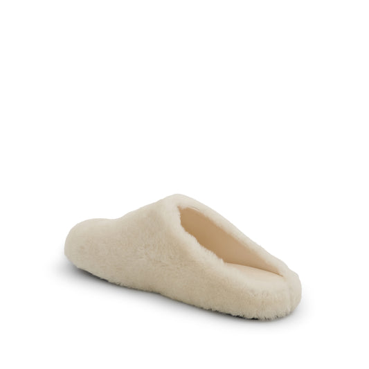 4G Shearling Slip On in Ivory