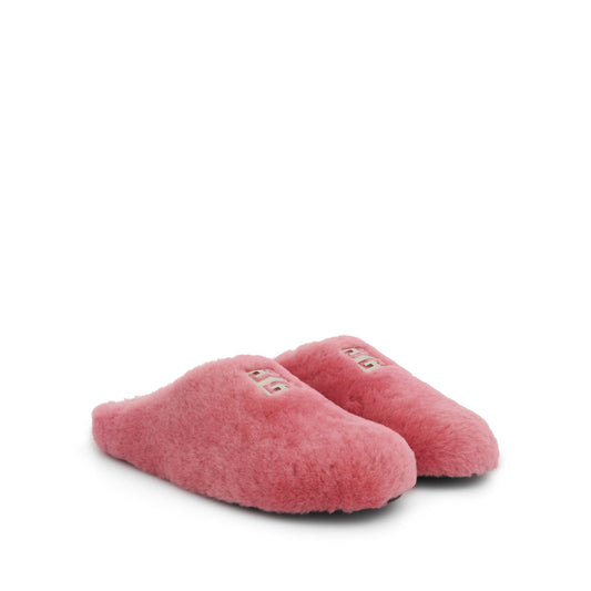 4G Shearling Slip On in Bright Pink