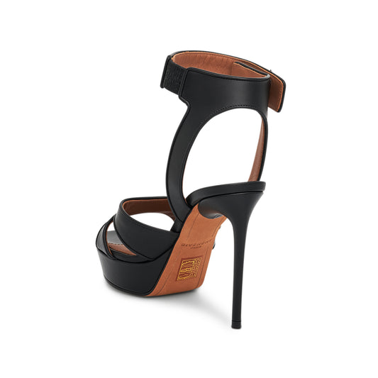 Heel Sandals in Black