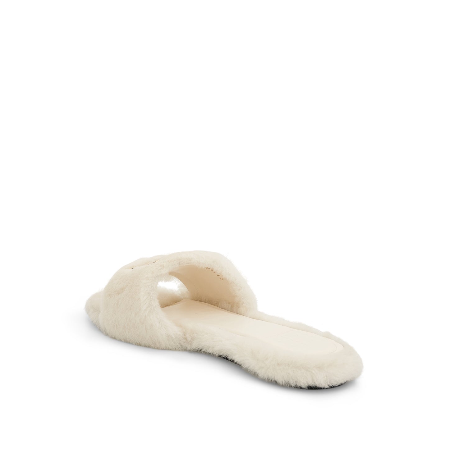 4G Shearling Sandals in Ivory