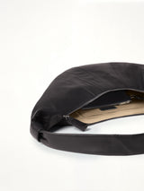 Croissant Large Soft Nappa Leather Bag in Dark Chocolate