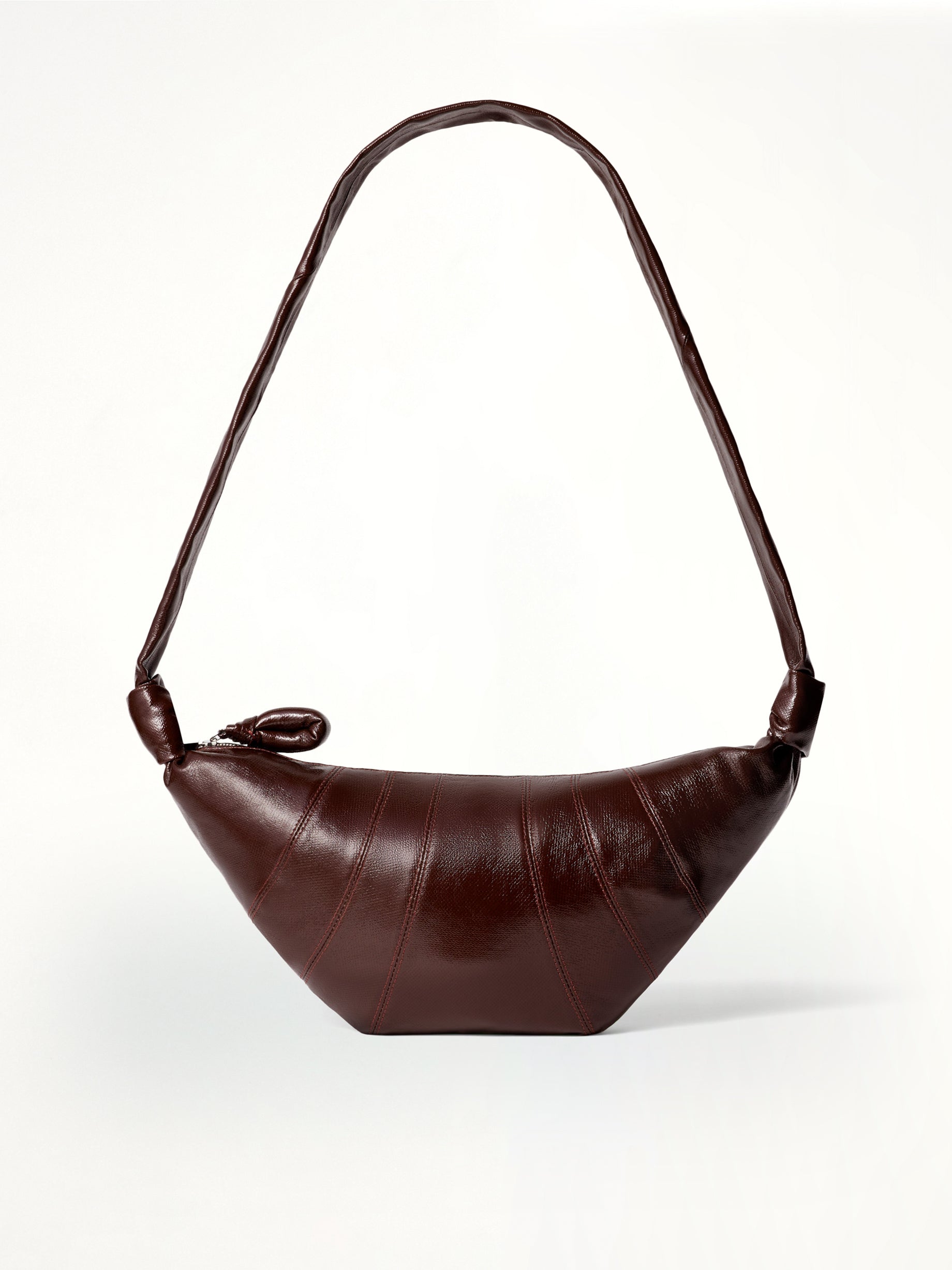 Medium Croissant Bag in Chocolate Fondant