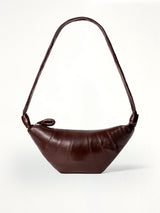 Medium Croissant Bag in Chocolate Fondant