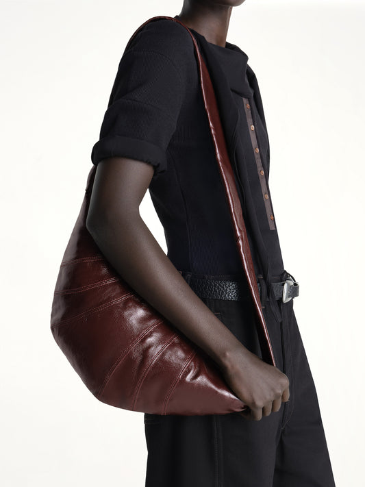 Medium Croissant Bag in Chocolate Fondant