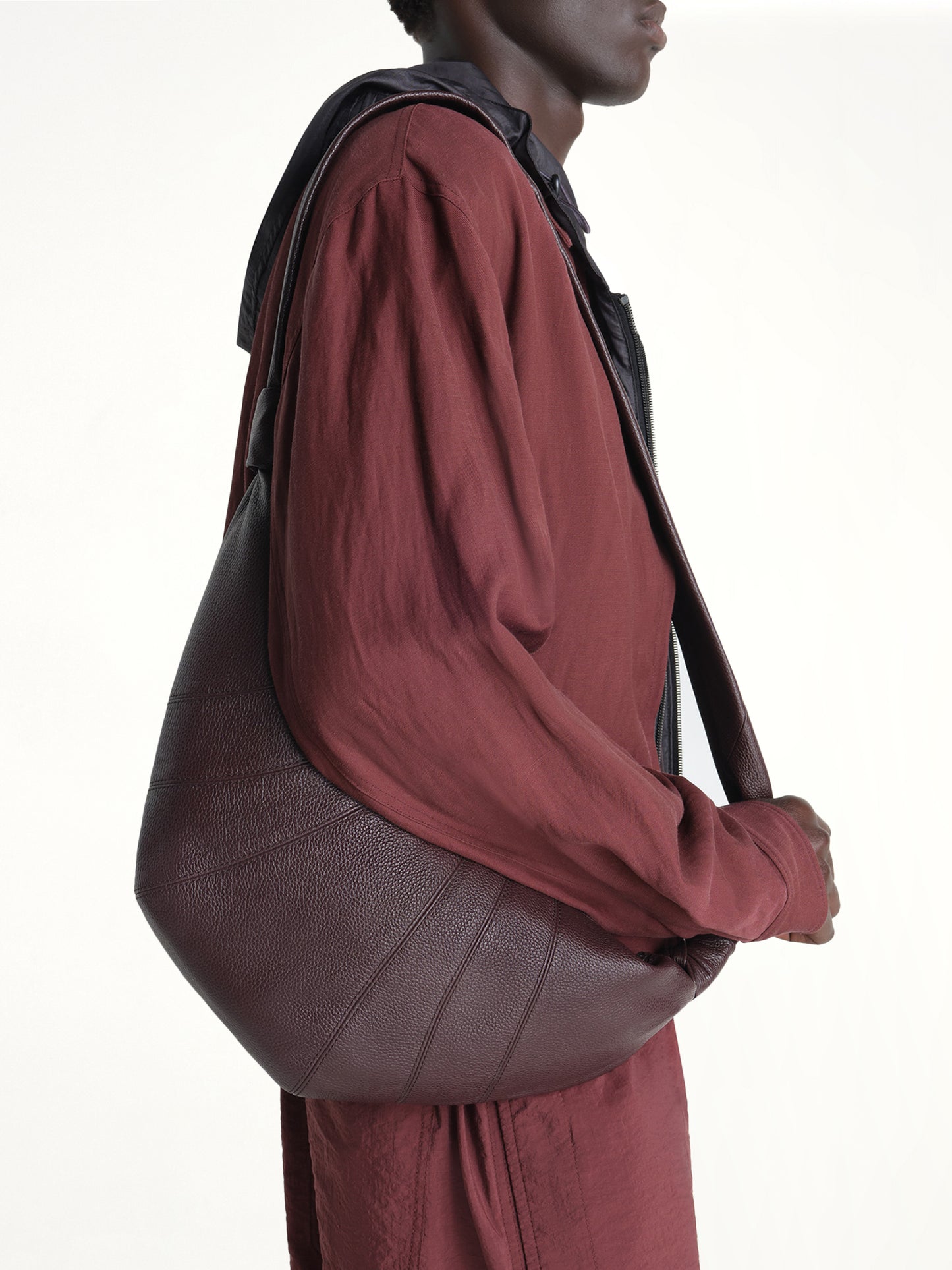 Medium Croissant Bag in Tiramisu