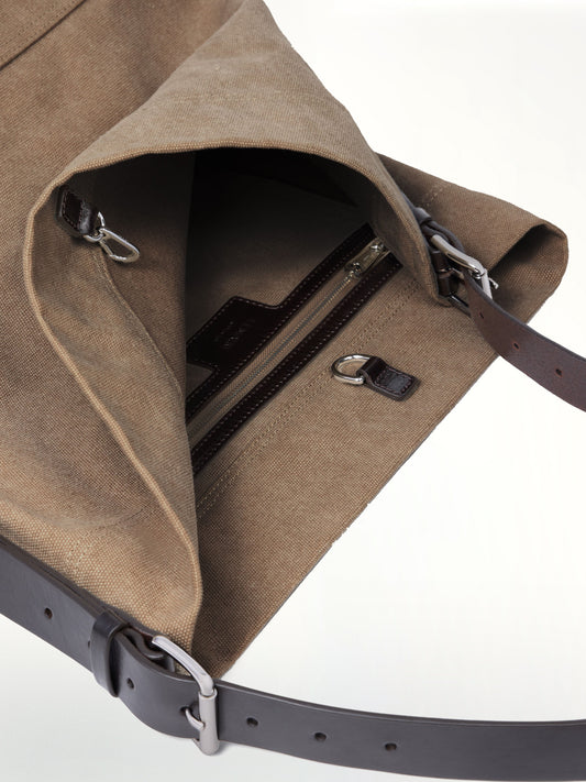 Belted Tote Bag in Sisal