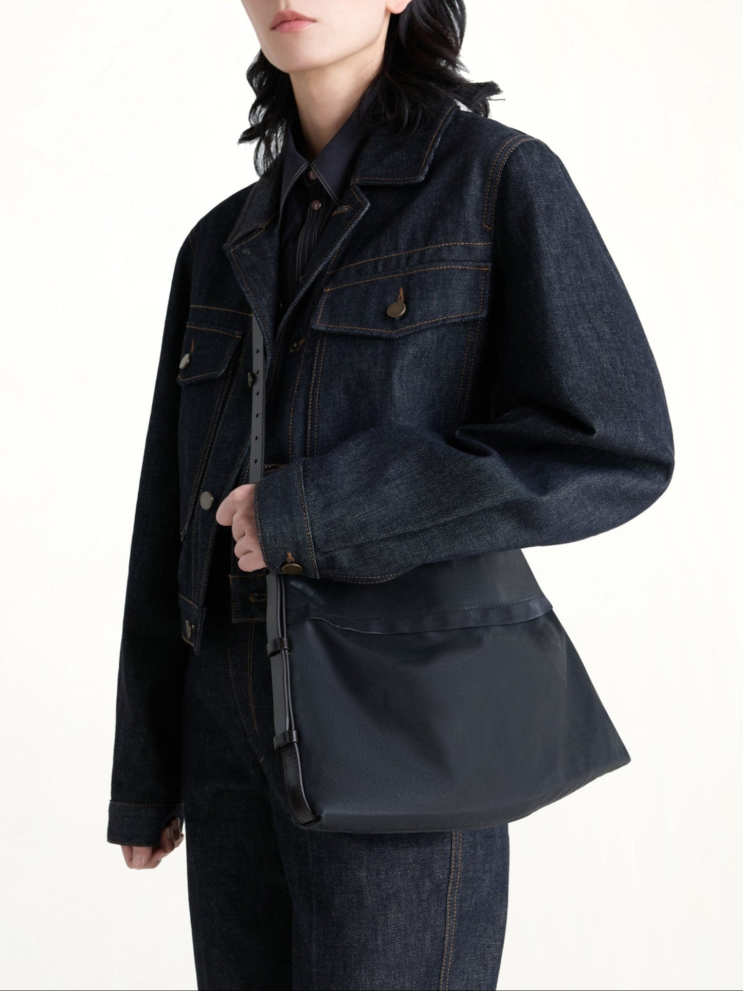 Trench Pocket Small Bag in Onyx