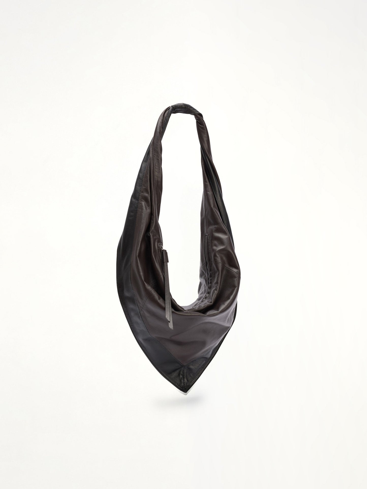 Scarf Bag Small in Black / Dark Chocolate