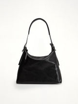 Belted Hobo Bag in Dark Chocolate