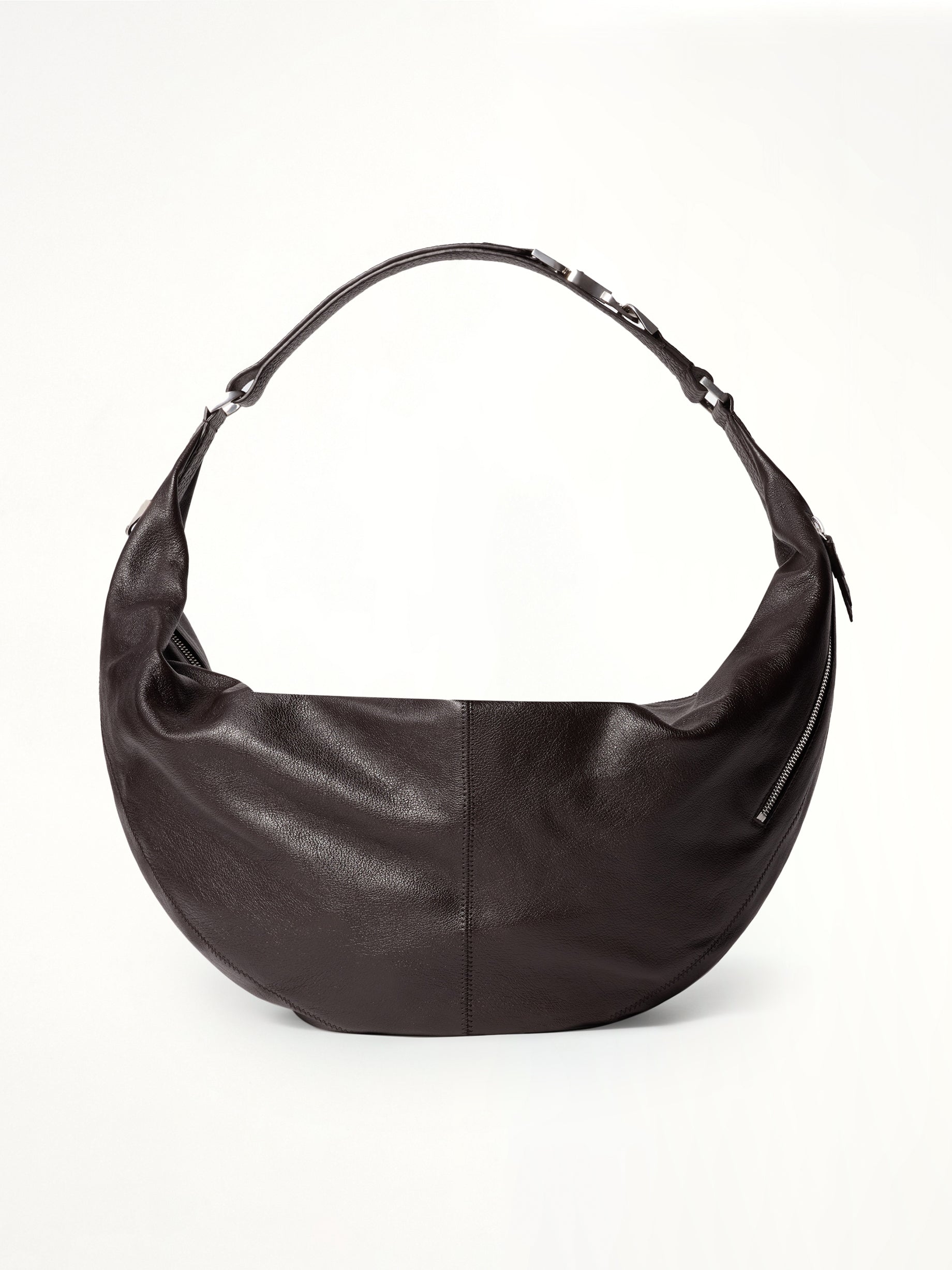 Large Quiver Clip Bag in Dark Chocolate