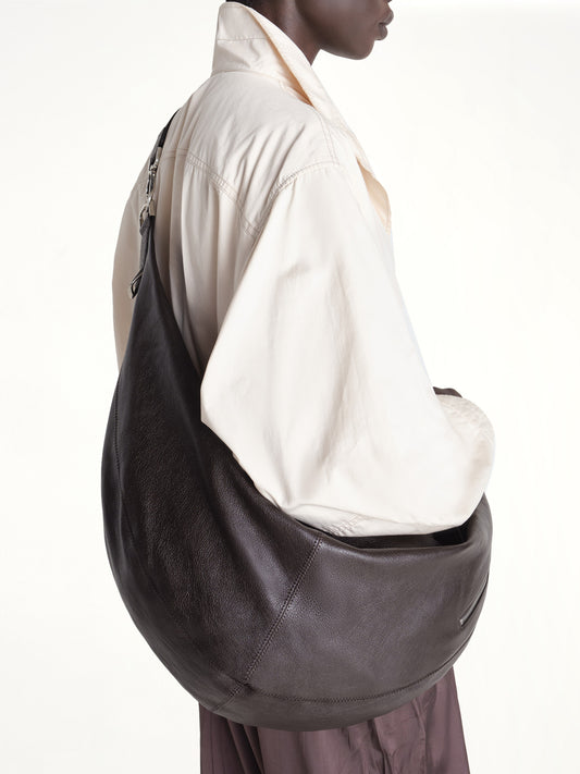 Large Quiver Clip Bag in Dark Chocolate