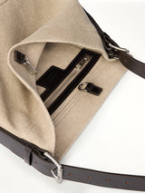 Small Belted Tote Cotton Canvas in Dark Linen