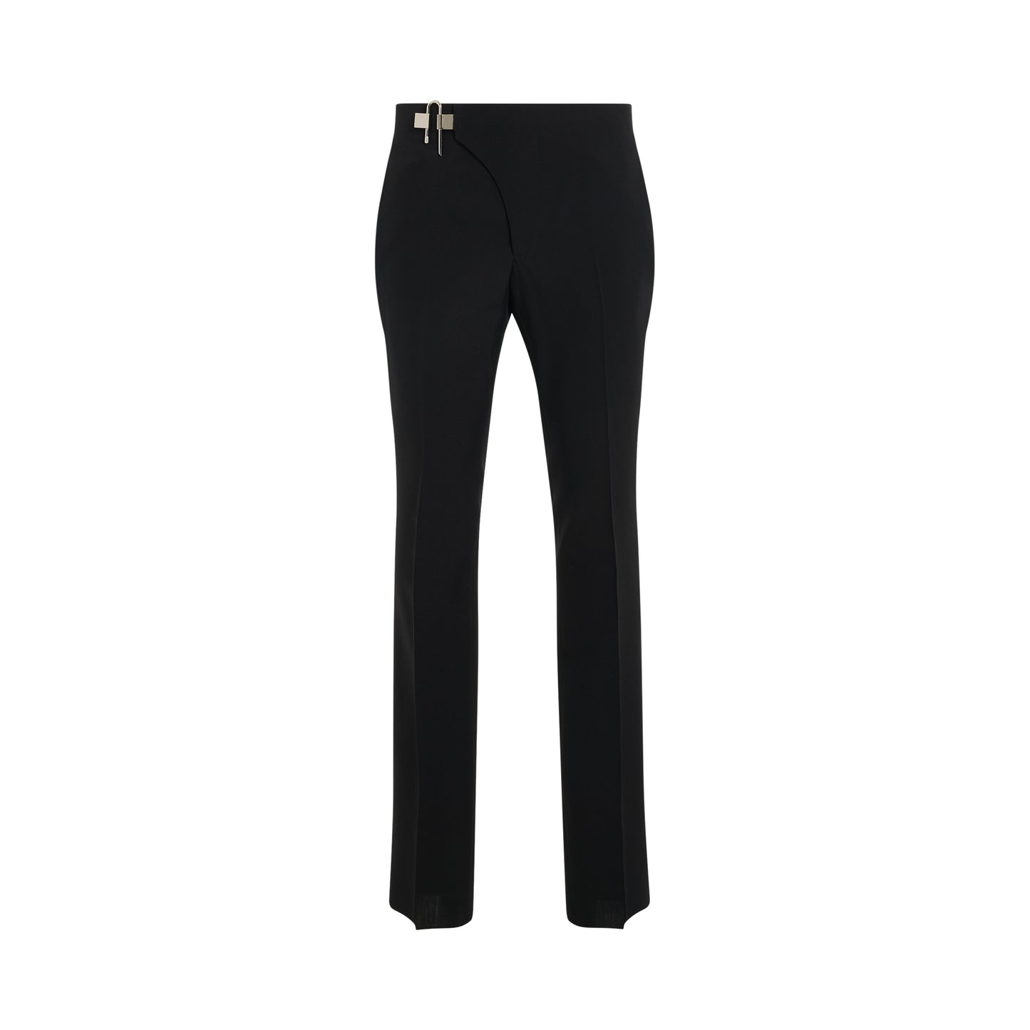Technical Wool Slim Fit Pants in Black