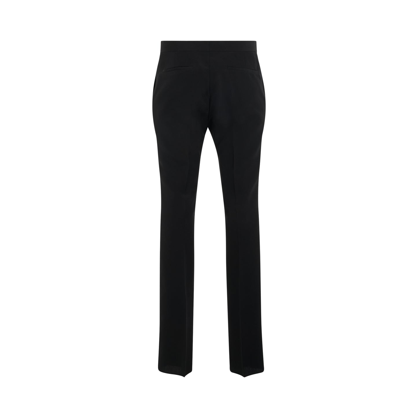 Technical Wool Slim Fit Pants in Black