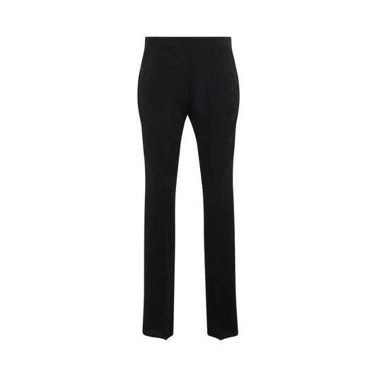 Technical Wool Slim Fit Pants in Black