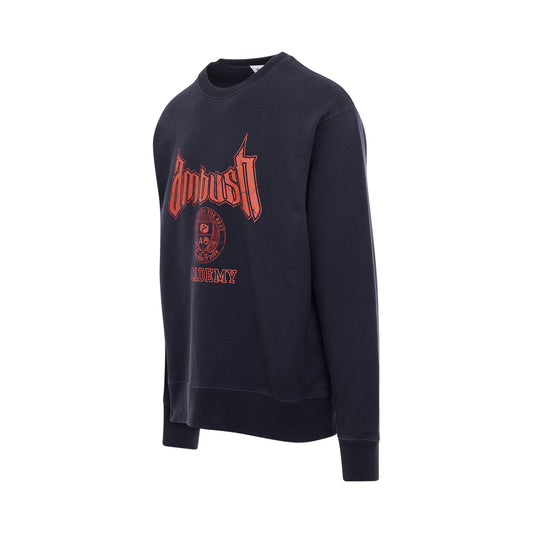 Ambush Academy Sweatshirt in Navy