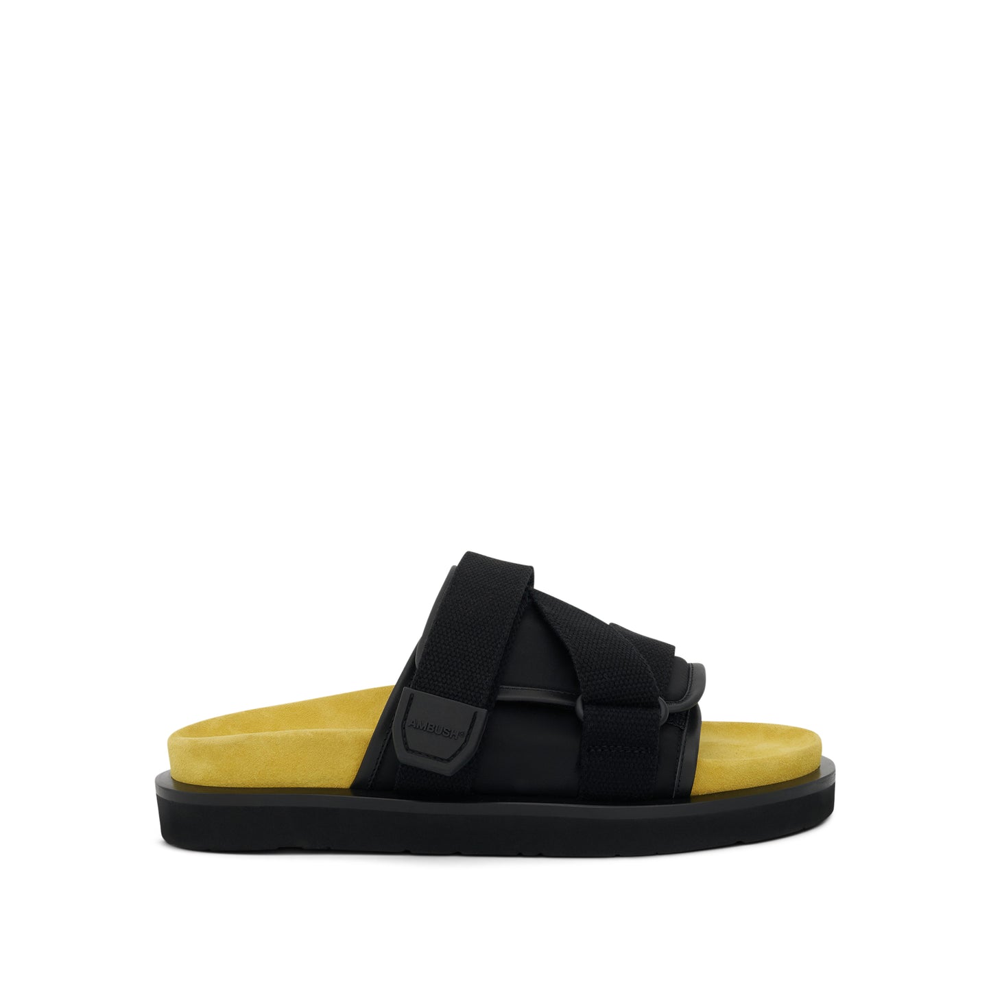 Paddle Sandal in Black/Yellow