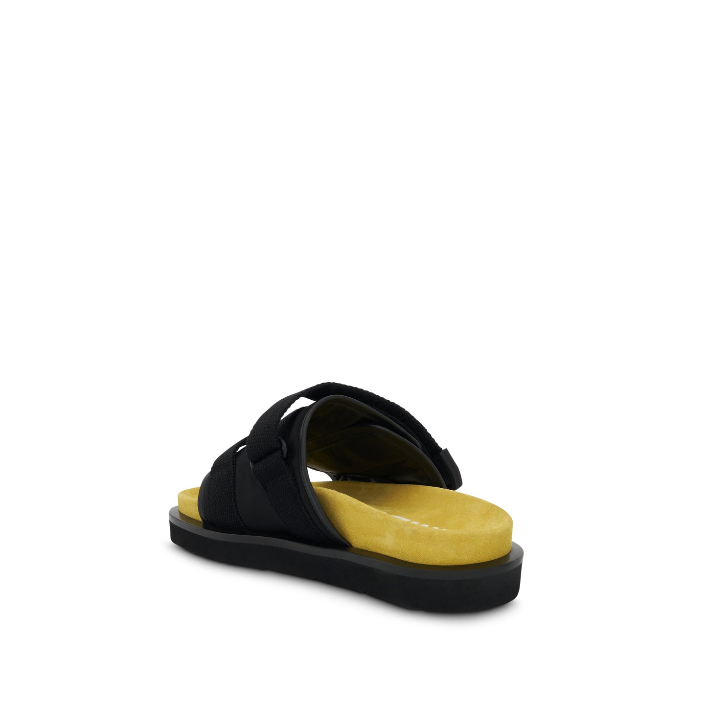 Paddle Sandal in Black/Yellow