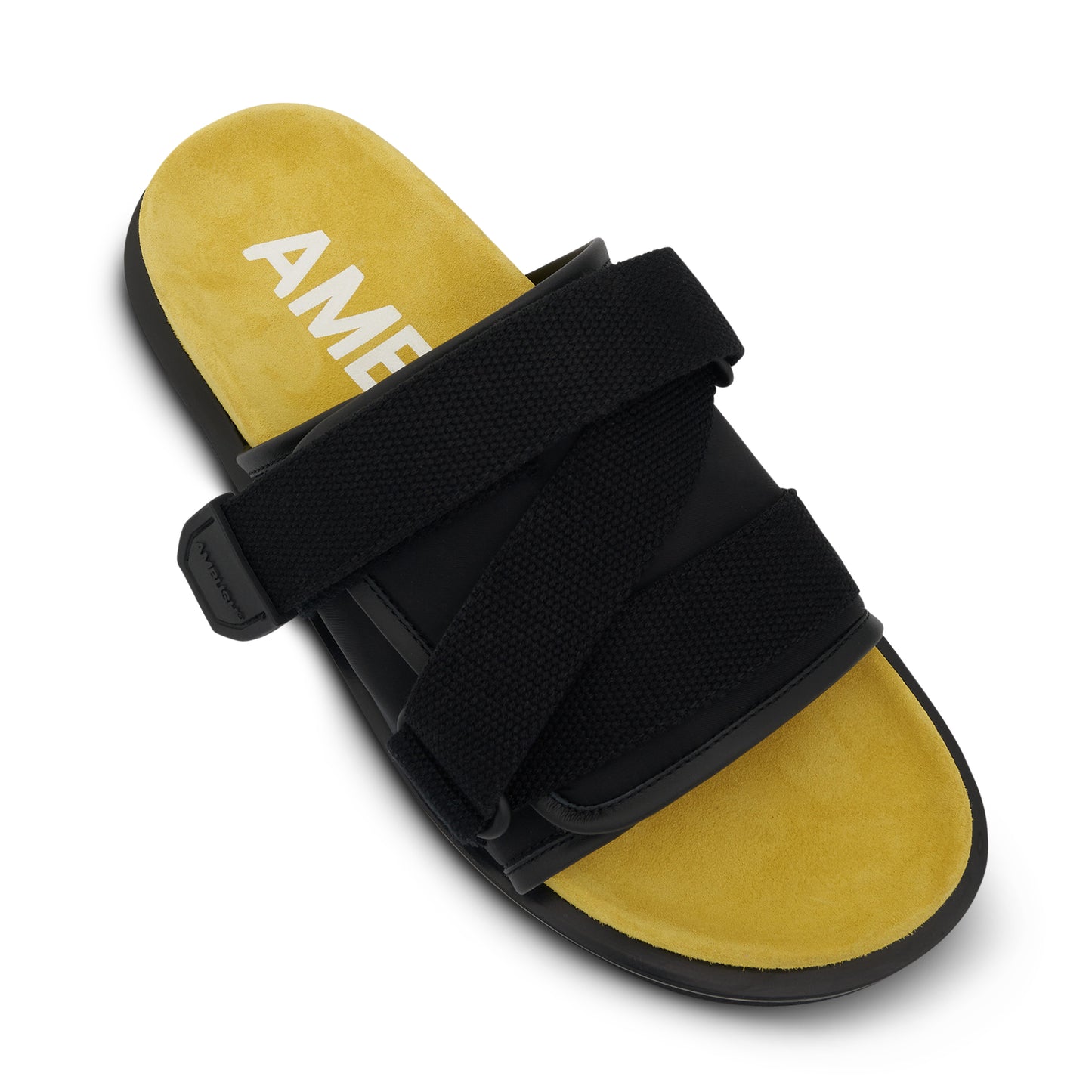 Paddle Sandal in Black/Yellow