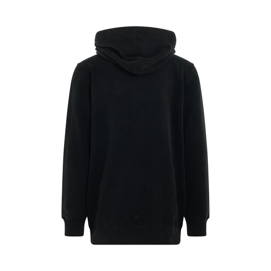 Archetype College Dye Zipped Hoodie in Faded Black