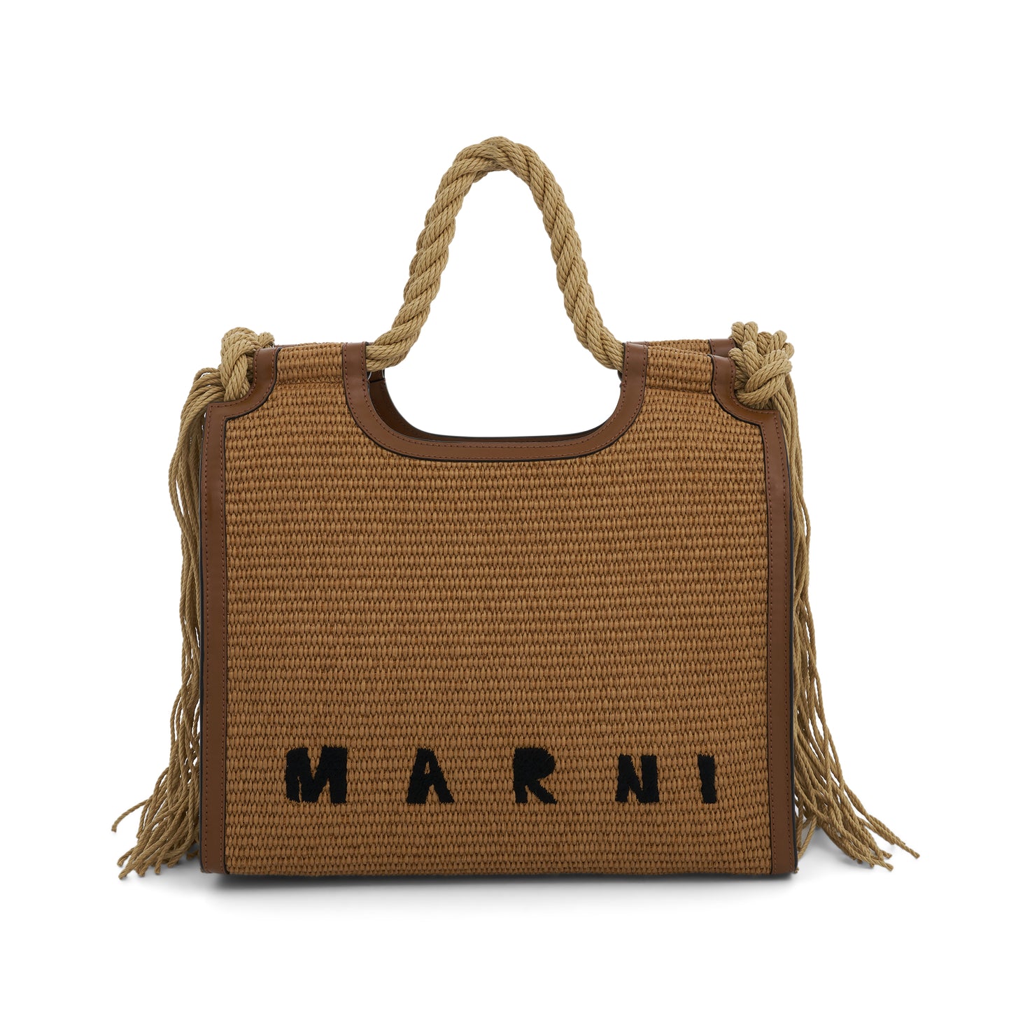 Marcel Braided Tote Bag in Raw Sienna