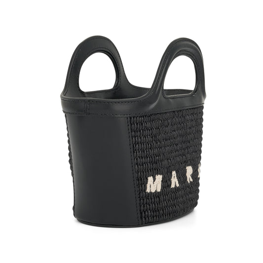 Tropicalia Micro Tote Bag in Black