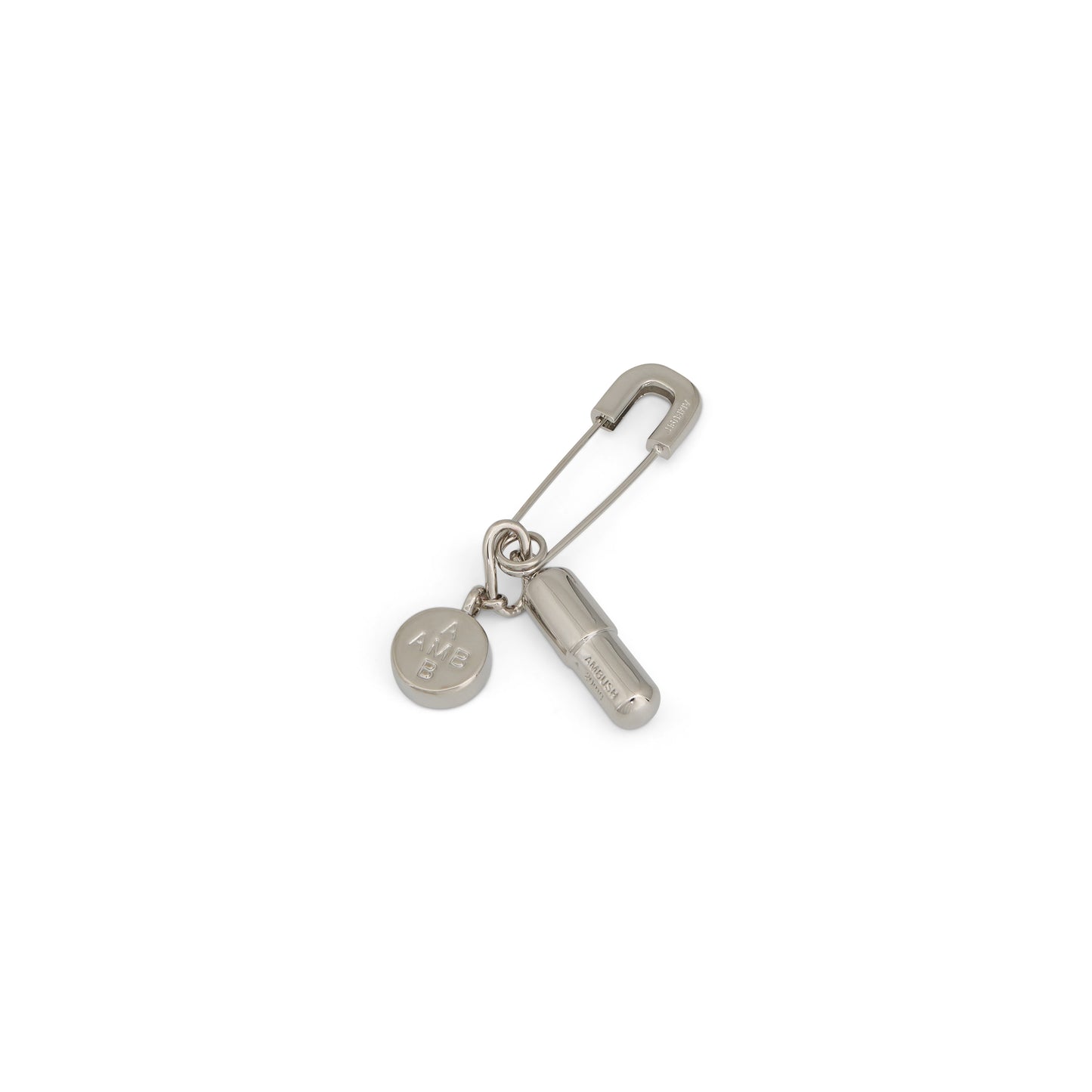 Earring with Pill Charm in Silver