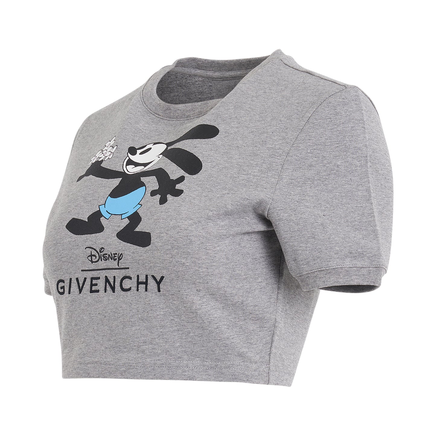 Disney Oswald Flowers T-Shirt in Light Grey