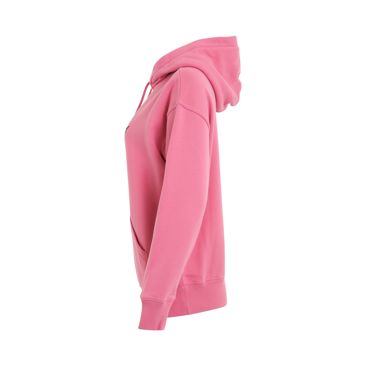 Reverse Logo Hoodie in Bright Pink
